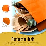 Thepaperbagstore 10 Orange Small Paper Party Bags With Handles 18x22x8cm view 4