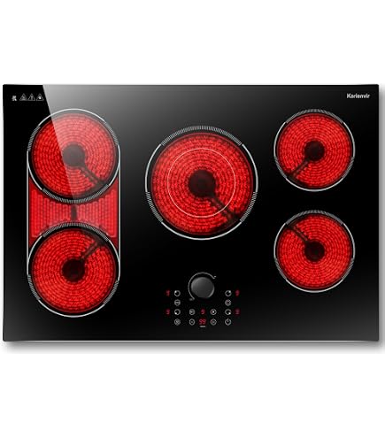 Amazon.com: GASLAND 30 Inch Electric Cooktop, 4 Burners ETL