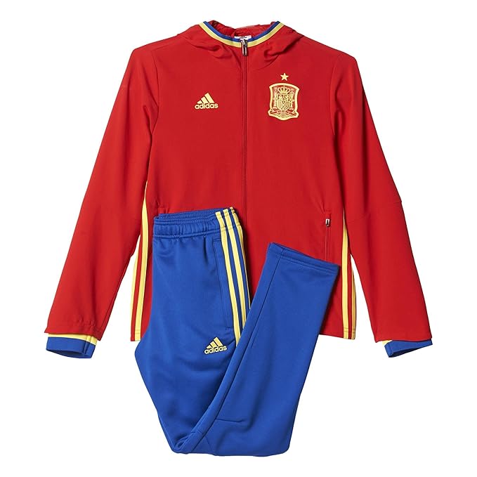 adidas Jungen Trainings/Präsentations-Anzug UEFA Euro 2016 Spanien Trainingsanzug