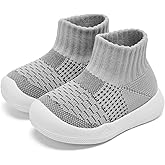 Eashi Baby Boy Girl Non-Skid Indoor Infant Walking Shoes Breathable Warm Elastic Sock Shoes with Memory Sole Protect Toes Outdoor Sneakers