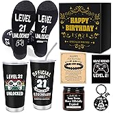 Shejdgart 21st Birthday Gifts for Him - Vintage 21st Birthday Gifts for Men, Cool Gamer Gift Ideas for Boyfriend, Unique 21 Year Old Presents Set for Son Nephew Grandson Brother Friend