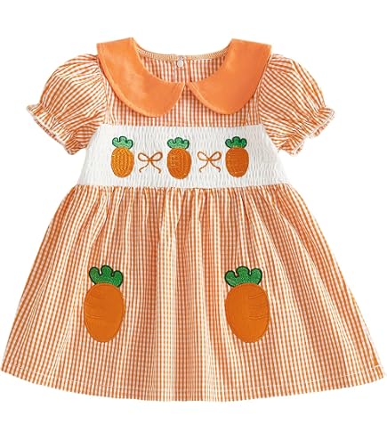 orange easter dress WNGECAT Little Girl Short Sleeve Round Neck Carrot Embroidery A-Line Dress Toddler Casual Dress (Orange, 12-18 Months): Clothing, Shoes & Jewelry Soft tulle skirt lined 10 DAY الطول:طول متوسط Dresses Australia Where To