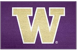 FANMATS 2683 NCAA - Washington Huskies Starter Mat Accent Rug - 19in. x 30in. | Sports Fan Home Decor Rug and Tailgating Mat - W Primary Logo, Purple