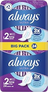 Always Ultra Long Size 2 with Wings Sanitary Pads 24x view 8