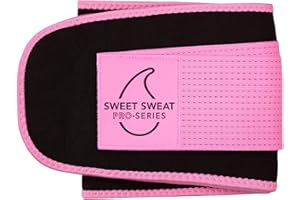 SPORTS RESEARCH Sweet Sweat Waist Trimmer 'Pro Series' Belt - Premium Sweat Band Waist Trainer for Women and Men