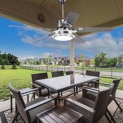 YOYWE Reversible Ceiling Fan, Remote Control Patio