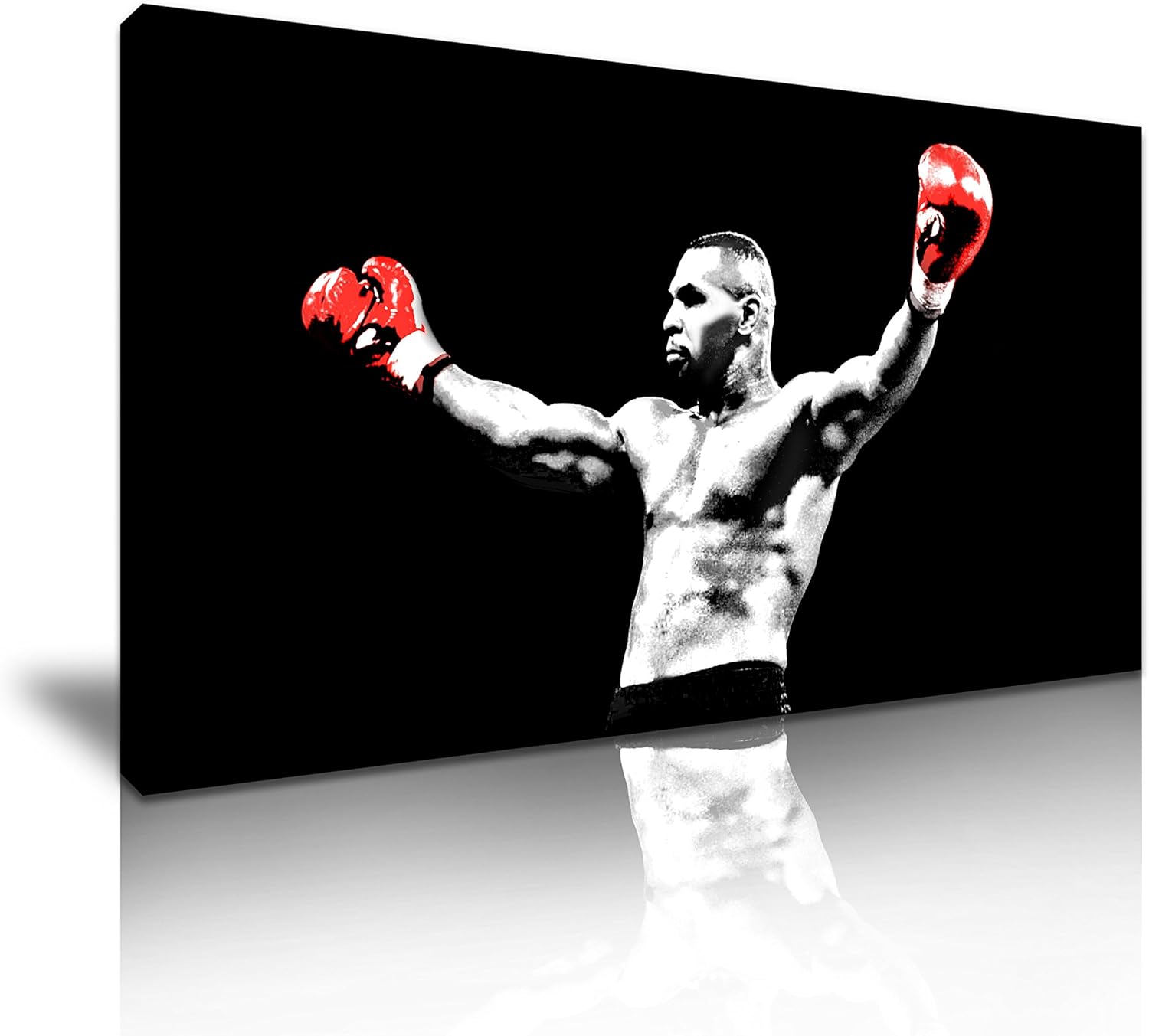Mike Tyson Boxing Canvas Wall Art Picture Print 60x30cm Amazon.co.uk