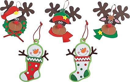Download Amazon Com Reindeer And Snowman Christmas Ornament Kits Set Of 24 Christmas Crafts For Kids Arts Crafts Sewing Yellowimages Mockups