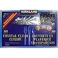 Kirkland Signature - neys Heavyweight Clear Cutlery - 360 Pieces - Includes Weight Plastic Forks, Spoons and Knives vynft