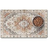 Pet Food Mats for Floor, Absorbent Dog Mat for Food and Water Dispenser Mat, Dog Food Mat Quick Dry Cat Food Mat Pet Supplies