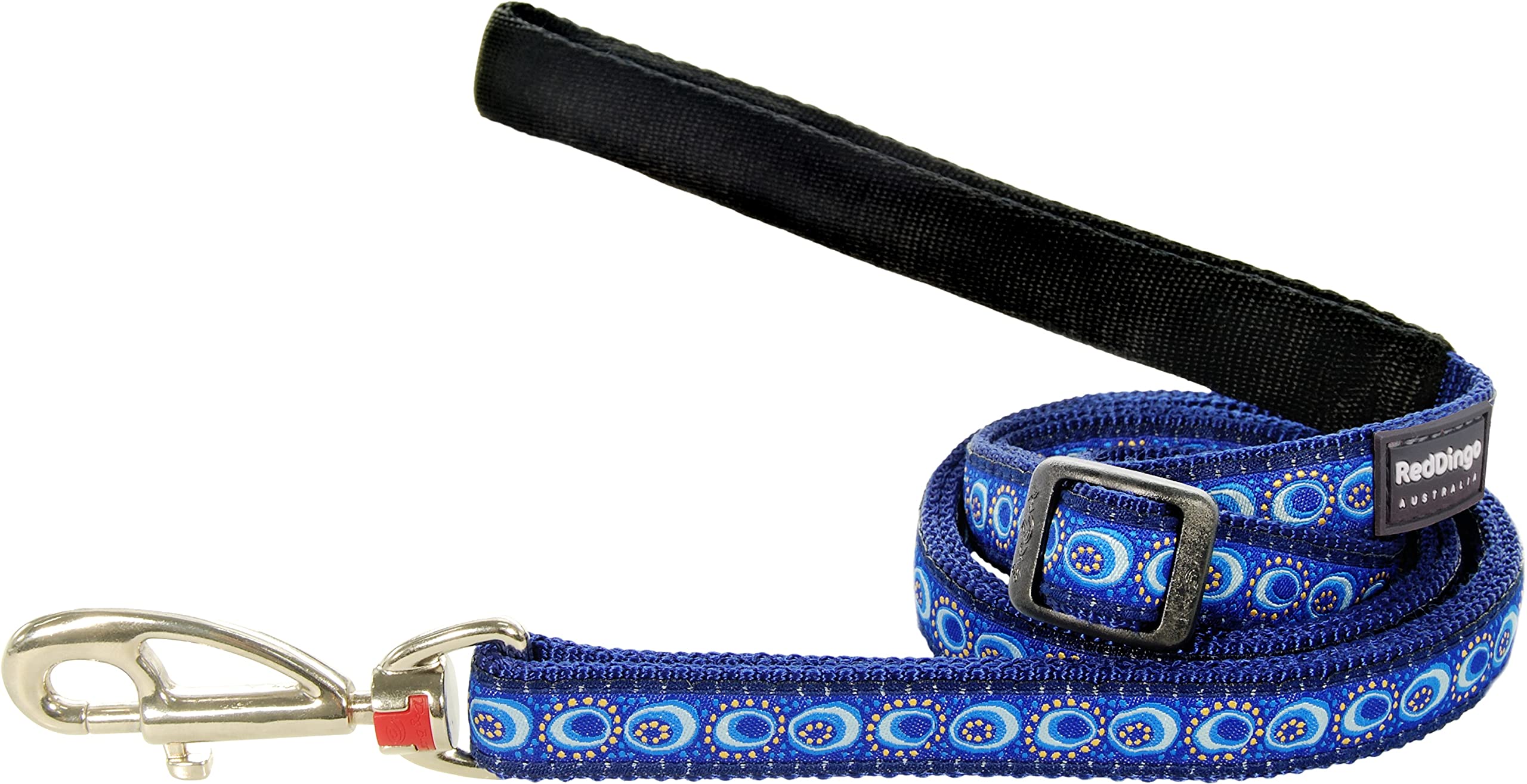 Red Dingo Designer Dog Lead, Large, Cosmos Dark Blue