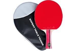 EXPERT TABLE TENNIS Palio Master 3.0 Table Tennis Bat & Case | ITTF-Approved Intermediate Ping Pong Racket | Allround Speed, Spin and Control