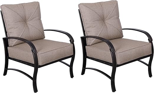 Amazon Com Santa Rosa Outdoor Patio Club Chair With Cushion Set
