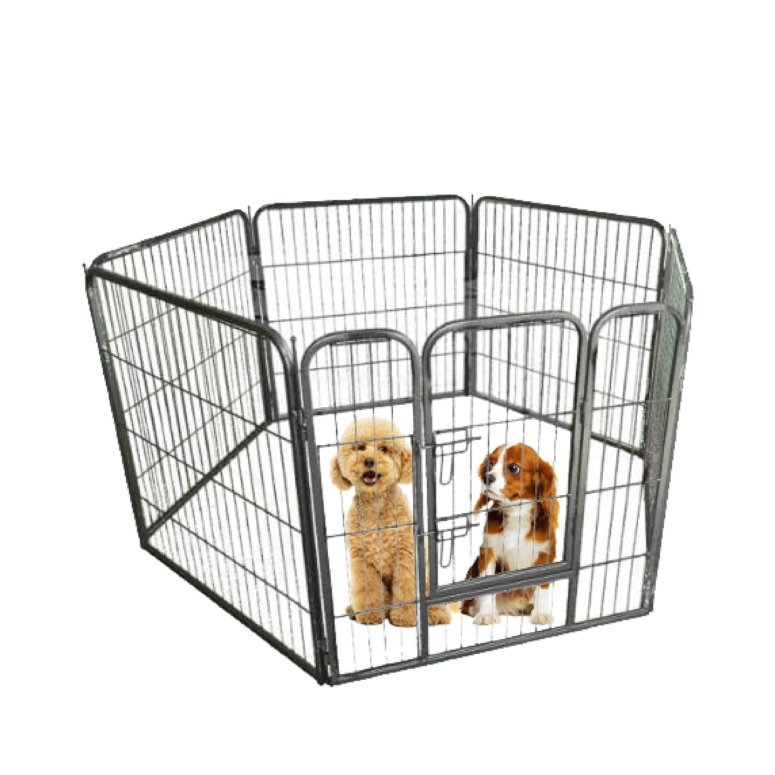Ellie-Bo Heavy Duty 6-piece 100cm High Modular Dog Pen