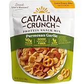 Catalina Crunch Protein Snack Mix, Parmesan Garlic, 5.25 oz Bag (Pack of 1) | 10g Protein, 1g Sugar per Serving, Good Source of Fiber, Gluten Free, Packaging May Vary