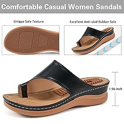 Aomigoct Sandals for Women Wedge Shoes: Comfortable