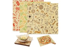 SWEETSTAR Food Paper Sheets 10"x10" - 300Pcs Paper Liners for Plastic Food Basket, Premium Deli Sandwich Wrappers, Best Kraft Food Wrapping Paper Sheets for Picnic, Festival, Fair or BBQ.
