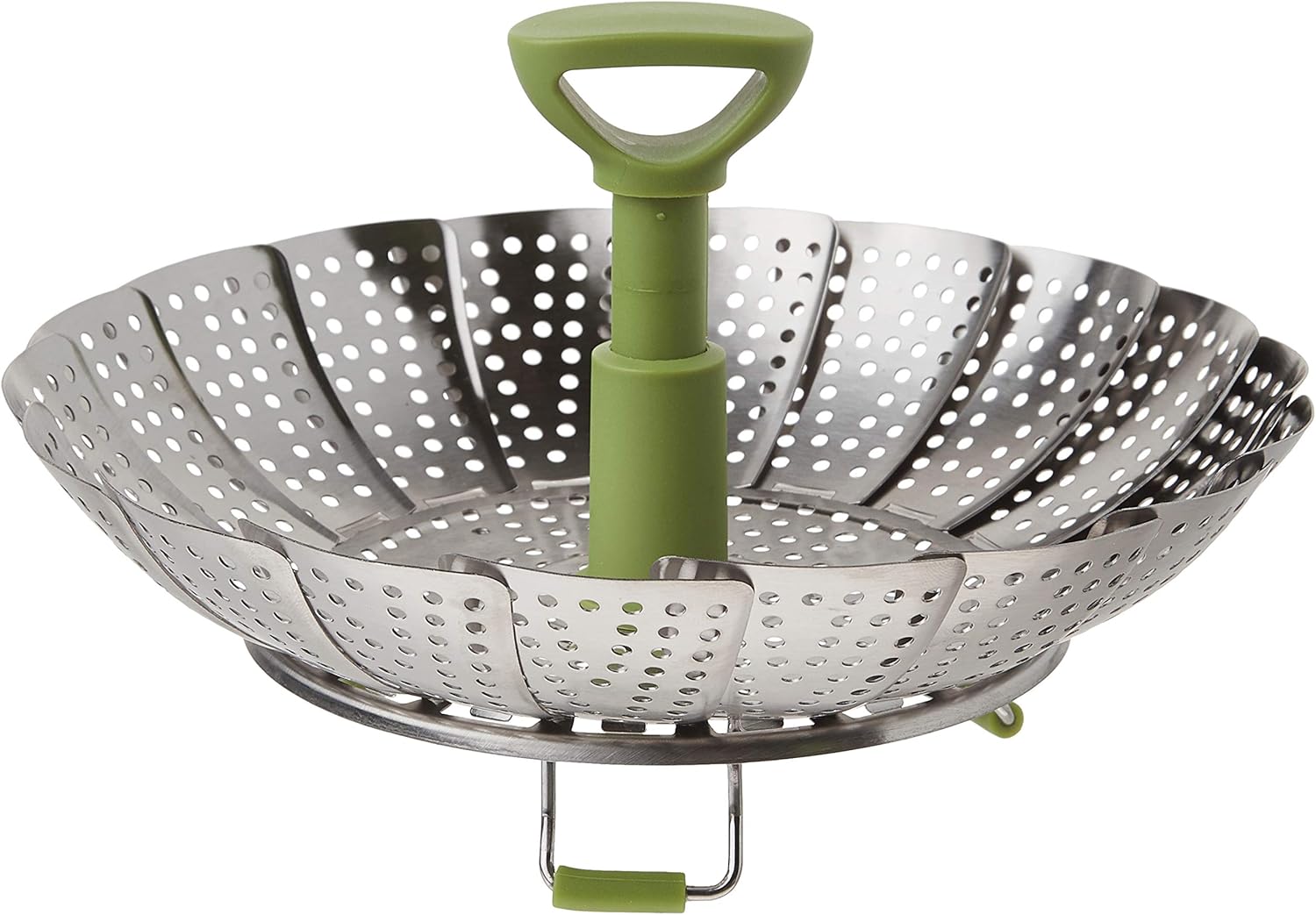 Vegetable Steamer Basket,Zanmini Good Grips Stainless Steel Foldable