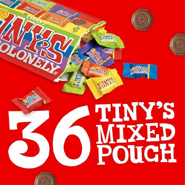 TONY’S CHOCOLONELY ASSORTED CHOCOLATE CANDY PIECES, BELGIAN MILK & DARK CHOCOLATE, CARAMEL SEA SALT, ALMOND SEA SALT, HONEY ALMOND NOUGAT, PRETZEL TOFFEE, QUALITY FAIRTRADE COCOA, 36 COUNT, 11.28 OZ