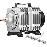 VIVOSUN 1427GPH Aquarium Air Pump Commercial Air Pump with Aluminum Housing | 12 Outlet 55W 90L/min, Fish Tank Bubbler Pond Aerator for Aquariums, Ponds, Hydroponics