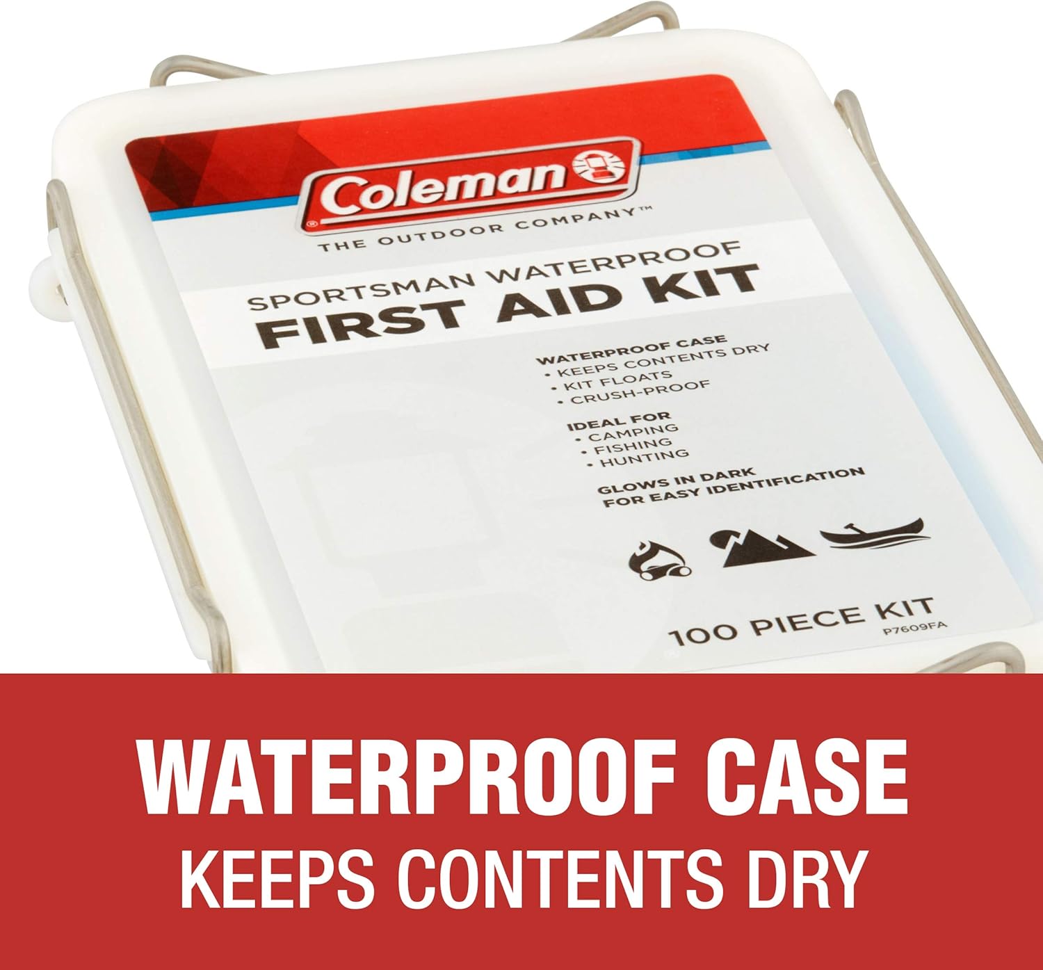 Coleman Sportsman Outdoor Waterproof First Aid Kit - 100 Pieces : Camping First Aid Kits : Sports & Outdoors