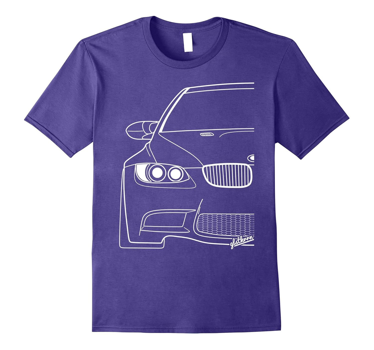 german e92 m3 silhouette t-shirt men women kids-Rose