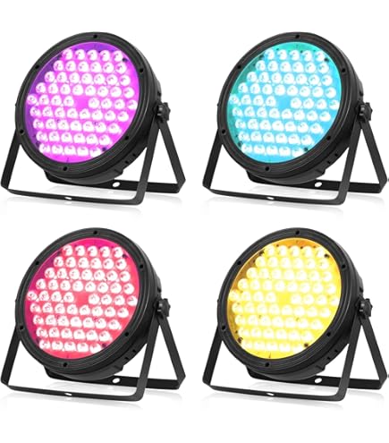 Amazon.com: TENGCHANG 4Pcs 180W LED Stage Par 64 Light DMX512 RGBW