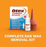 OTEX Otex Express Combi Pack Ear Drops 10ml Bulb Syringe Kit view 3