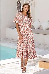 STYLEWORD Women's 2025 Summer Casual Short Sleeve