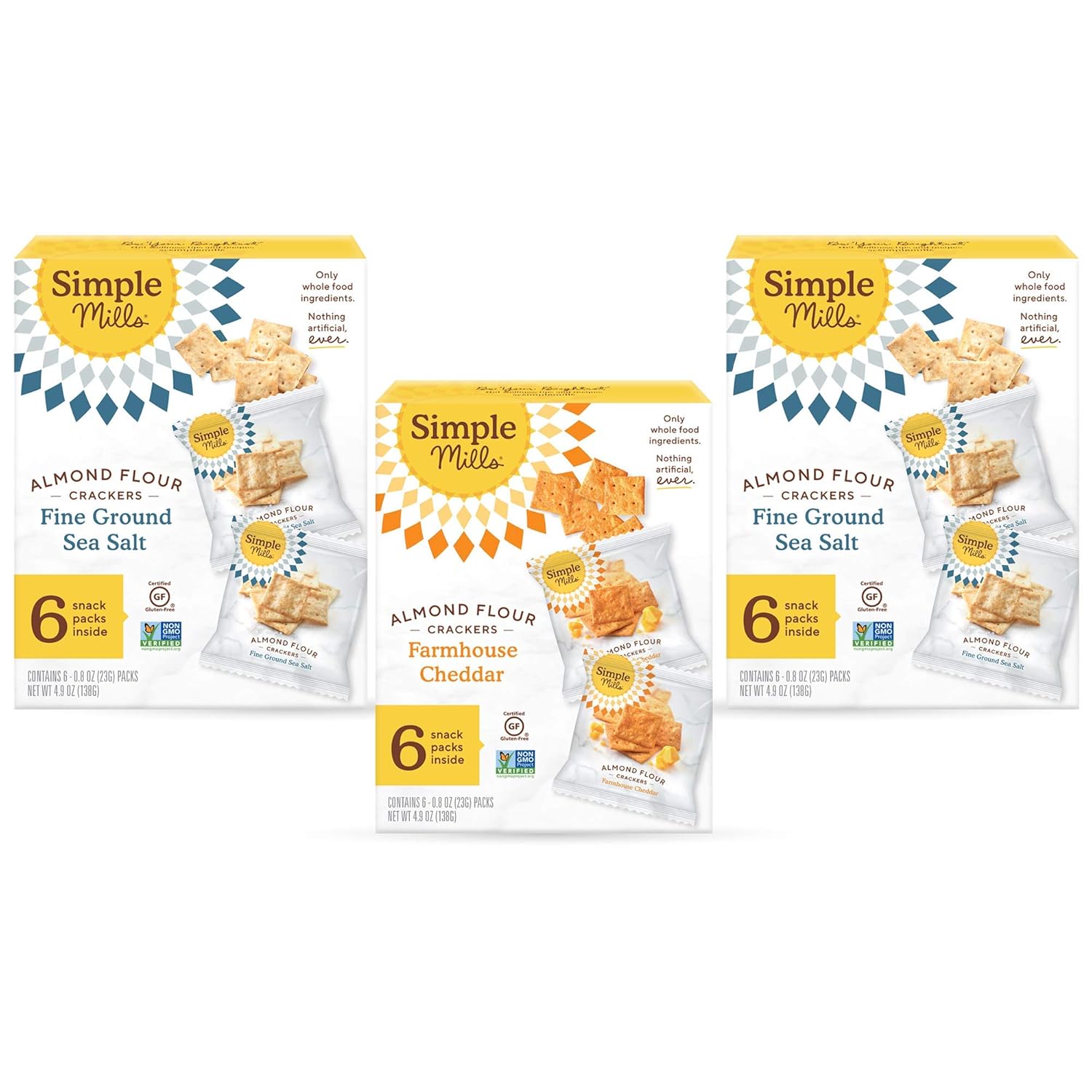 Simple Mills , Snacks Variety Pack, Fine Ground Sea Salt Snack Pack