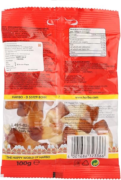Amazon ハリボー ハッピーコーラ 100g 10個 Haribo ハリボー グミ 通販