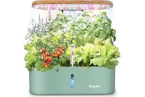 DRYADES Hydroponics Growing System Indoor Garden: 12 Pods Herb Garden Kit Indoor with LED Grow Light Plant Germination Kit Aeroponic Healthy Fresh Herbs Vegetables Hydroponic Planter for Home Kitchen Office