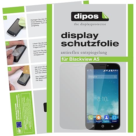 dipos I 6X Schutzfolie matt passend für Blackview A5 Folie Displayschutzfolie