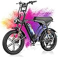 Tamobyke Electric Bike for Adults, Powerful 1000-2000W Motor, 20-24'' Fat Tire Ebikes, 48V15.6-31.2AH Battery,28-34MPH Speed, Full Suspension Hydralic Brakes Electric Dirt Bike