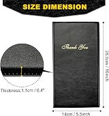 PATIKIL Restaurant Check Presenters 10 Pcs Gold Thank You Guest Check Holder view 3