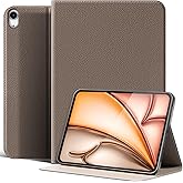 XFYKJIN for iPad Air 11 Inch Case M3/M2 (2025/2024), iPad Air 5/4th Gen 10.9 inch,Leather Protective Shockproof Smart Cover Adjustable Stand - Auto Wake/Sleep and Multiple View Angles,Gray Brown