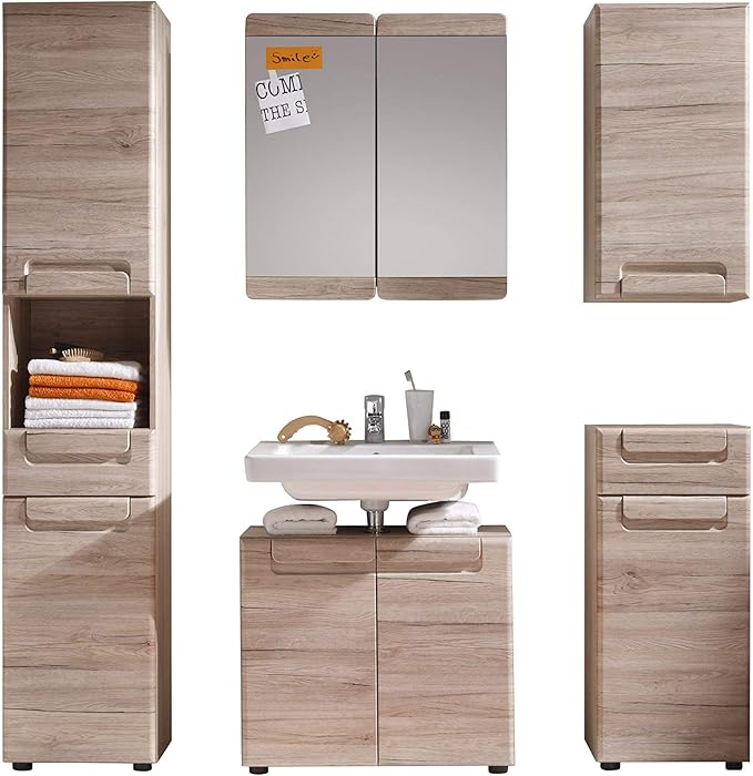 Trendteam Smart Living Badezimmer 5tlg Set Malea 179 X 184 X 35