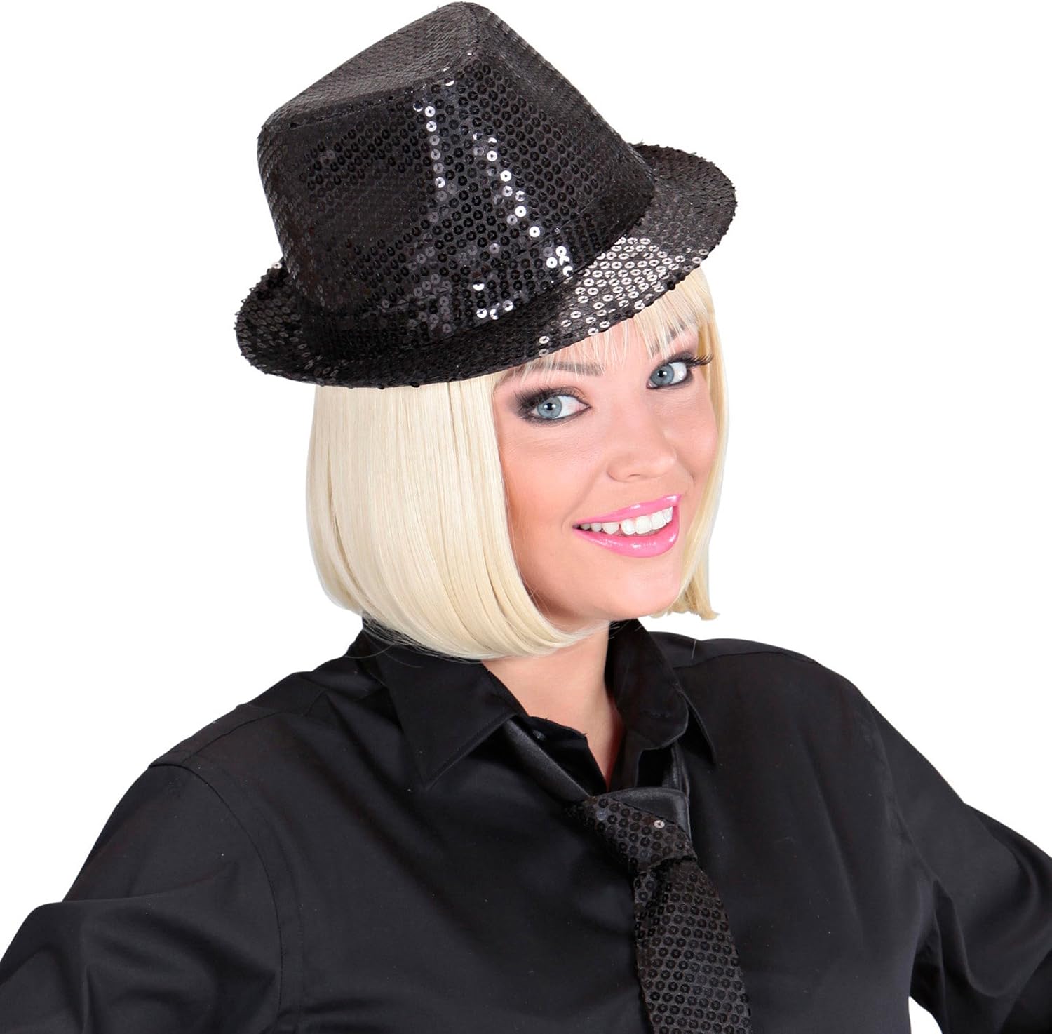 Widmann Sequin Hat, Black - Image 4