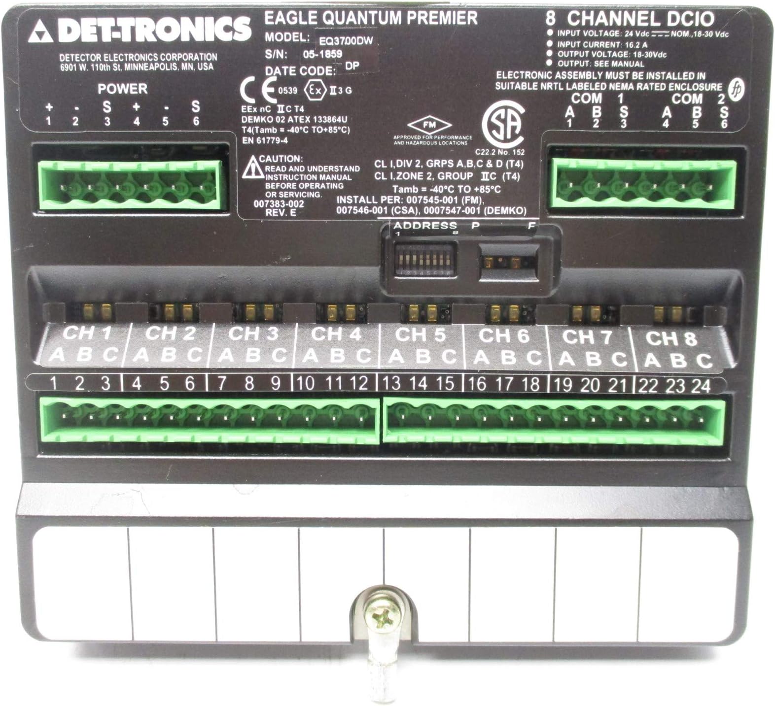 DET TRONICS EQ3700DW NSNP