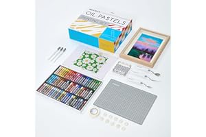 MEEDEN Soft Oil Pastels Set: 102Pcs Oil Pastel Kit with 72 Colors & 6 White Pastel - All in One Oil Crayons with Paper, Palette Knife, Masking Tape - Art Supplies for Artists Beginners Adult Christmas