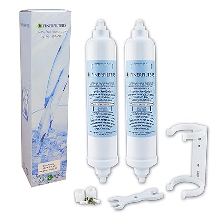 2 filtros de agua para frigorífico Finerfilters, compatibles con ...