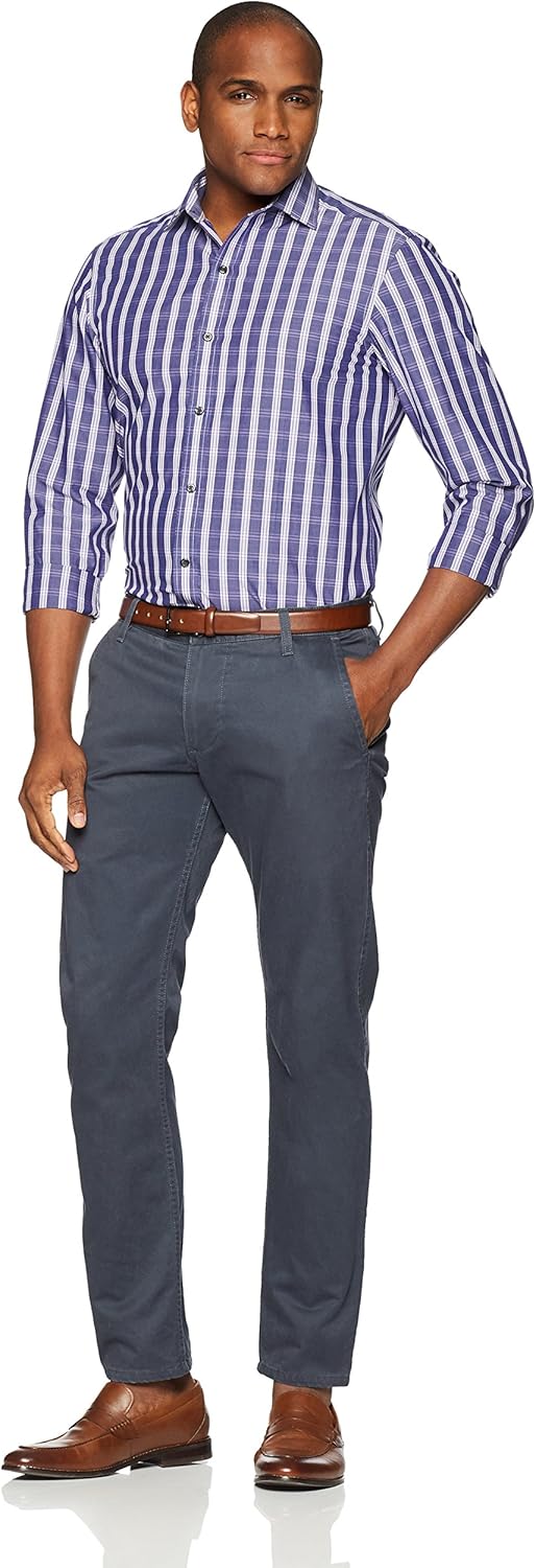 Buttoned Down Men's Tailored Fit Supima Cotton Sport Shirt: Clothing