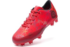 DimaiGlobal Kids Soccer Shoes Boys Girls Soccer Cleats Outdoor Training Athletic Sneakers Professional Spikes Youth Turf Football Shoes Unisex