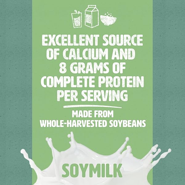 SILK SHELF-STABLE ORGANIC SOY MILK, UNSWEETENED, DAIRY-FREE, VEGAN, NON-GMO PROJECT VERIFIED,32 FL OZ(PACK OF 6)