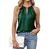 Blooming Jelly Womens Summer Tank Tops Satin Business Dressy Casual Blouses Sleeveless Halter Trendy Work Shirts 2026
