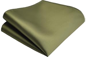 Branduce Solid Pocket Square for Men Plain Color Boy Handkerchief for Wedding Party