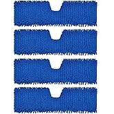 4 Pack Mop Heads Replacements Compatible with O-cedar Dual-Action Flip Mop,Microfiber&amp;Chenille Mop Replace Head for Dry/Wet Use,Double-sided,Reusable and Washable Dust Mop Refills for Floor Cleaning