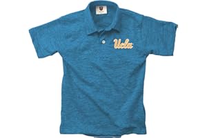 Wes and Willy Youth Boys College Sports Fan Short Sleeve Polo Cloudy Yarn