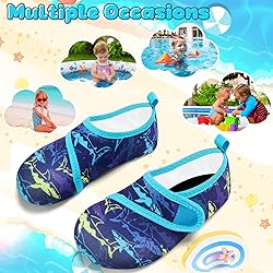 VIFUUR Kids Water Shoes Boys Girls Barefoot Water