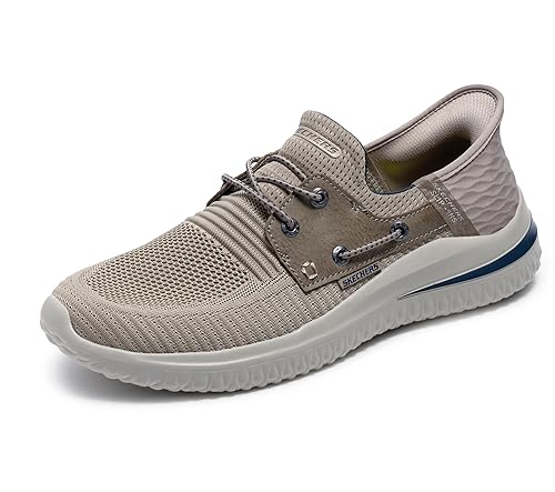 Skechers Men's Slip-ins: Delson 3.0-Roth Loafer, Taupe, 11.5